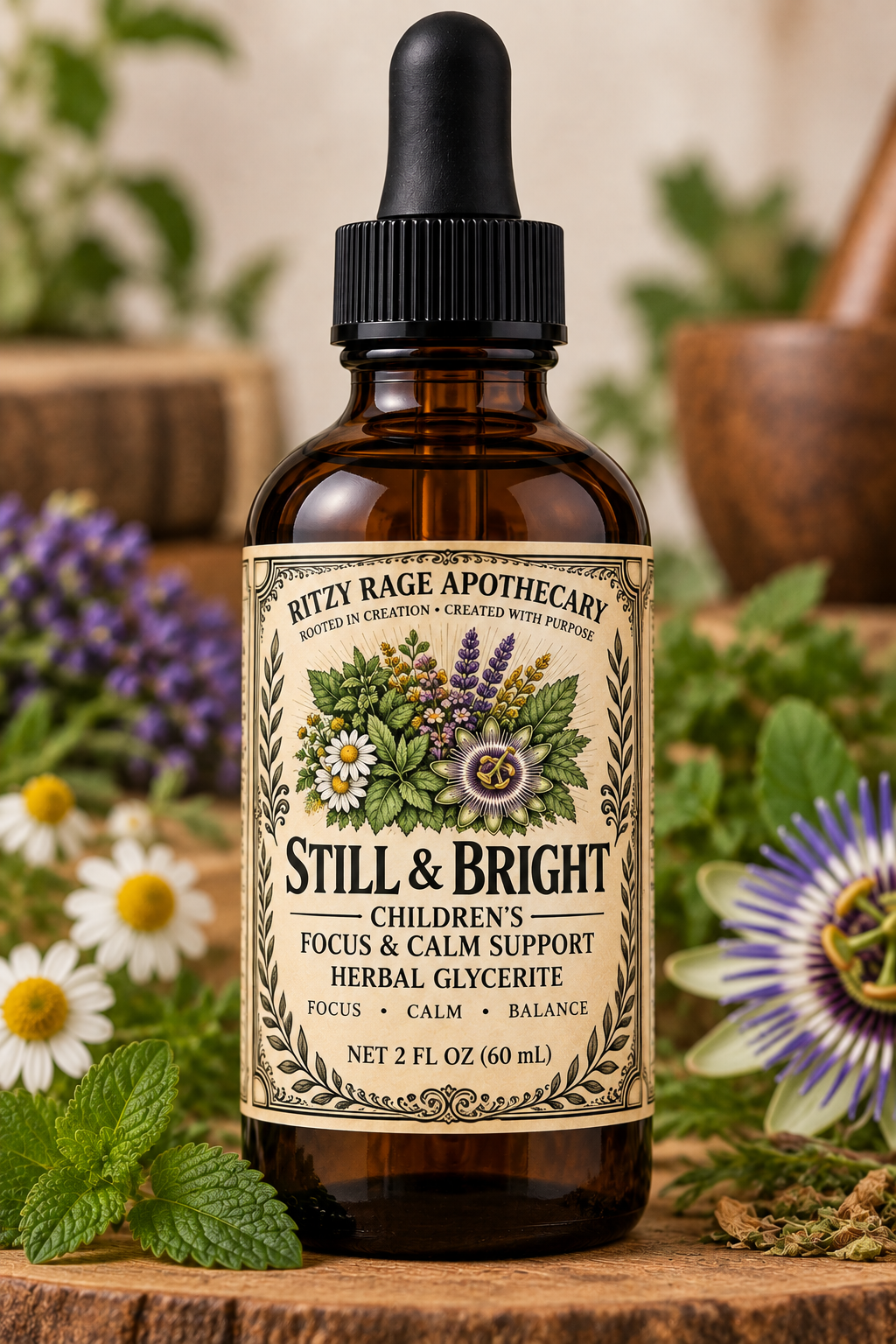 Still & Bright: Children's Calm & Focus Support Glycerite