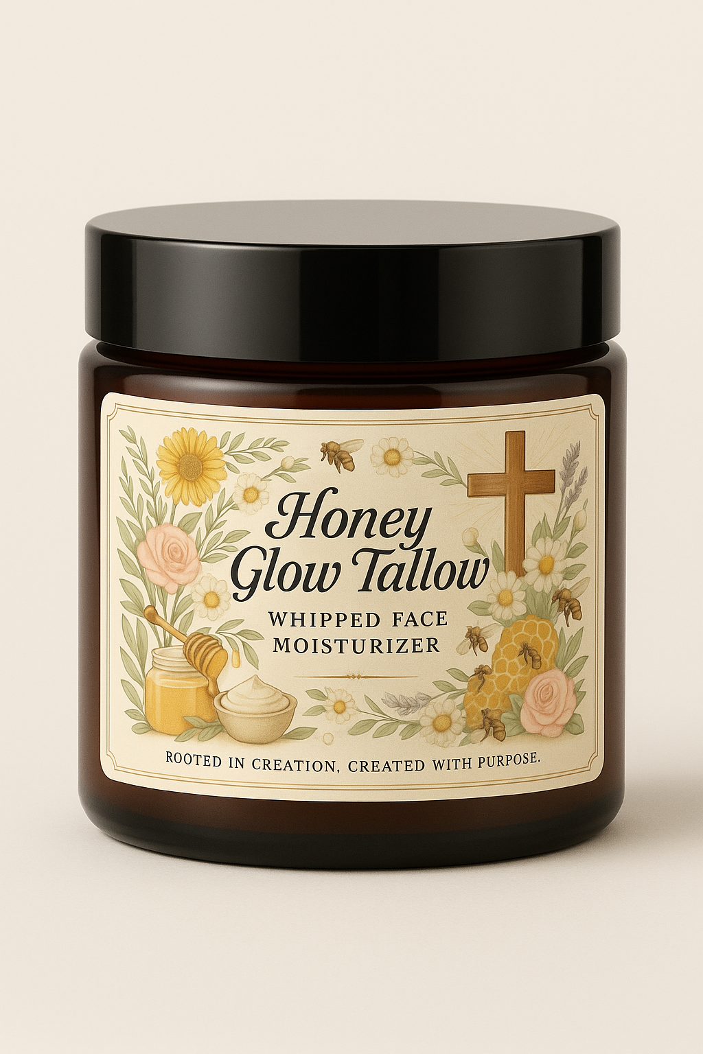 Honey Glow Tallow: Whipped Facial Moisturizer
