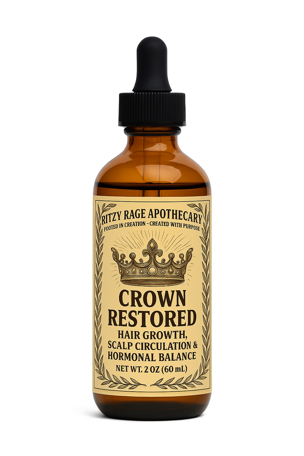 Crown Restored: Hair Growth, Scalp Circulation & Hormonal Balance Support Tincture
