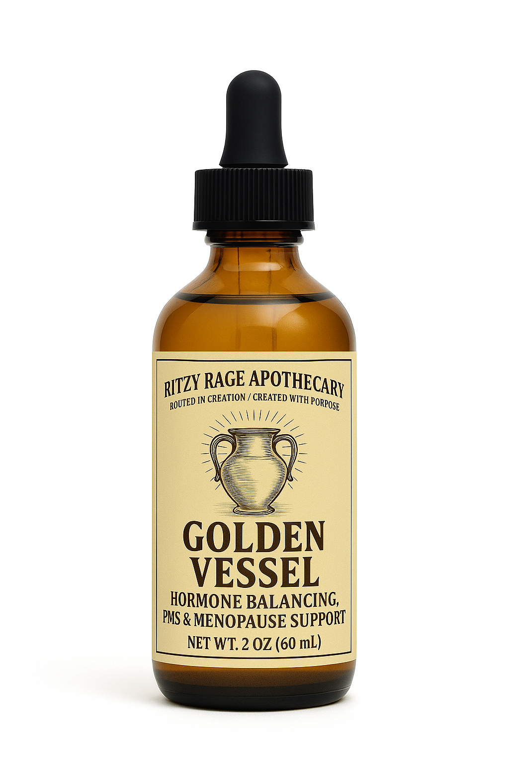 Golden Vessel: Hormone Balancing, PMS & Menopause Support Tincture