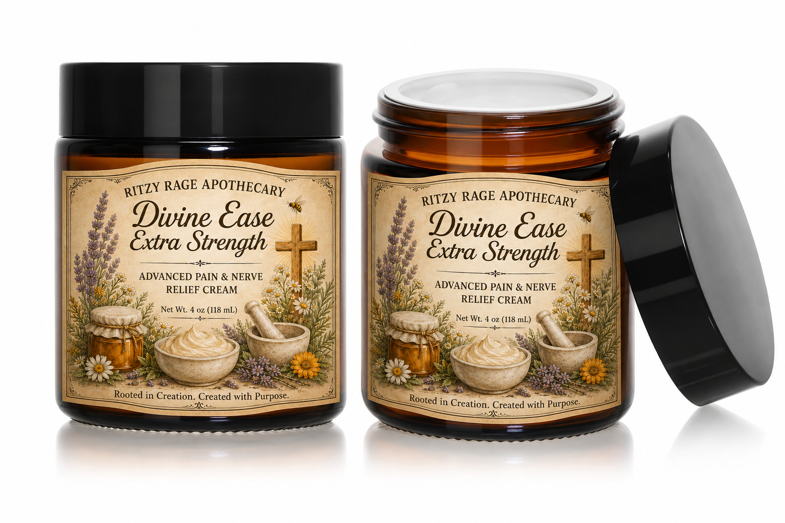 Divine Ease Extra Strength: Extra Strength Muscle & Nerve Comfort Cream
