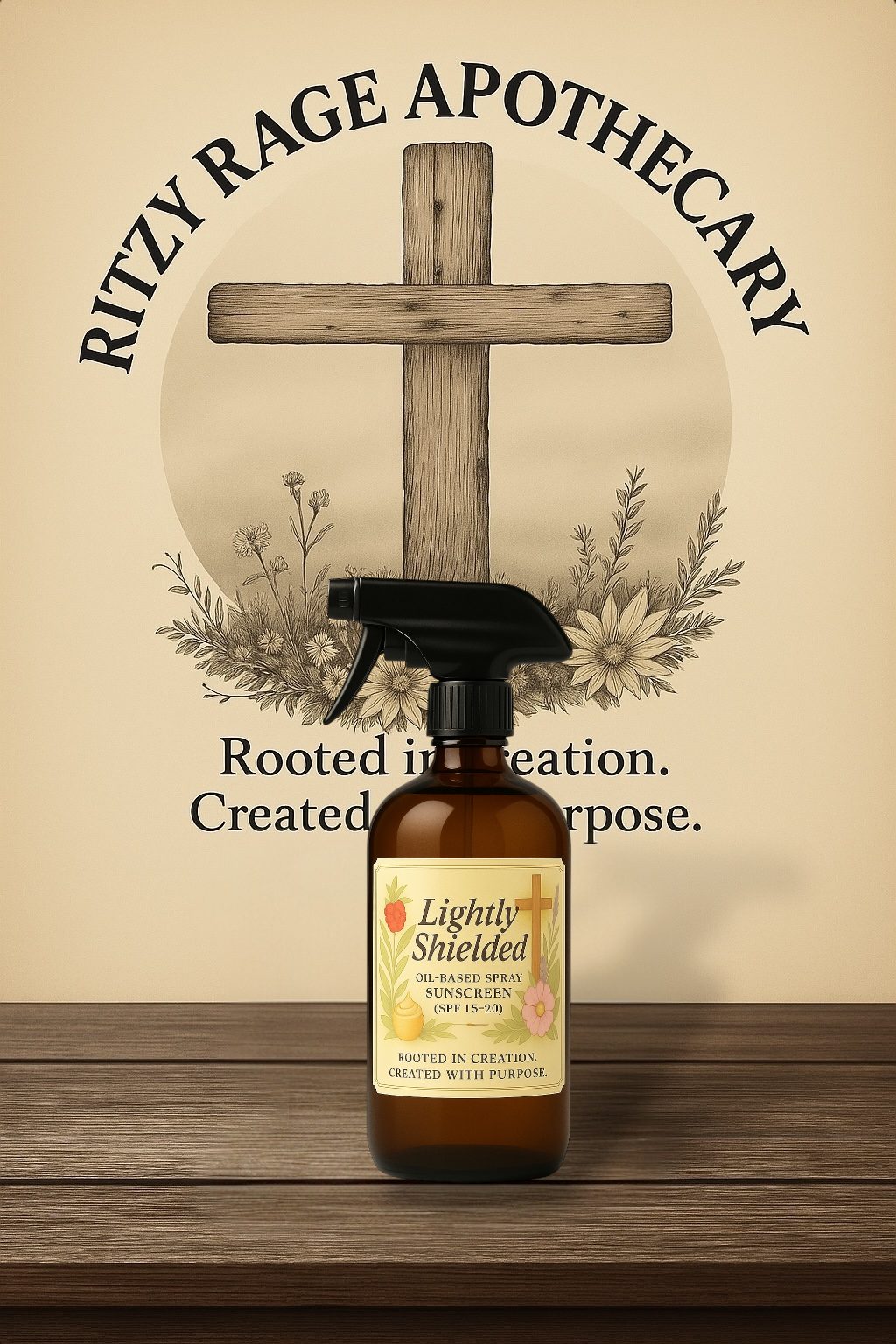 Lightly Shielded: Oil-Based Spray Sunscreen Estimated SPF 15-20