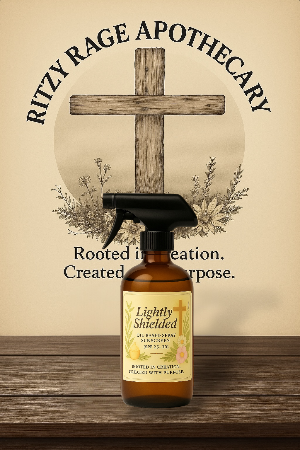 Lightly Shielded: Oil-Based Spray Sunscreen Estimated SPF 25-30