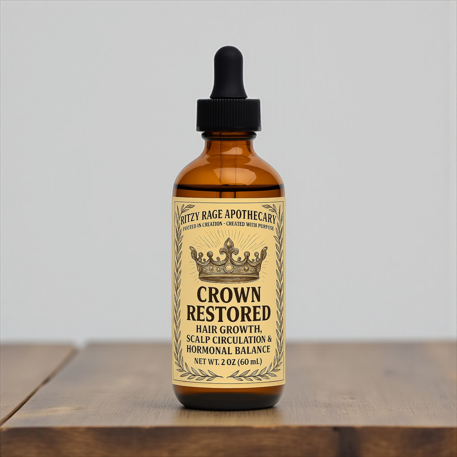 Crown Restored: Hair Growth, Scalp Circulation & Hormonal Balance Support Tincture