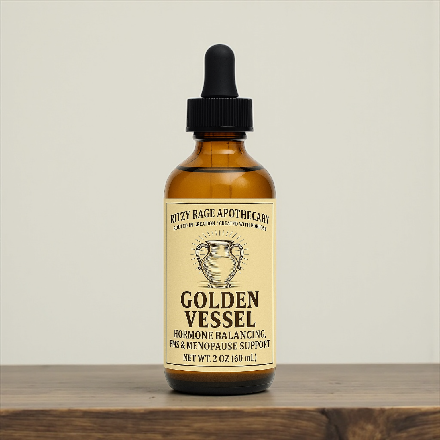 Golden Vessel: Hormone Balancing, PMS & Menopause Support Tincture