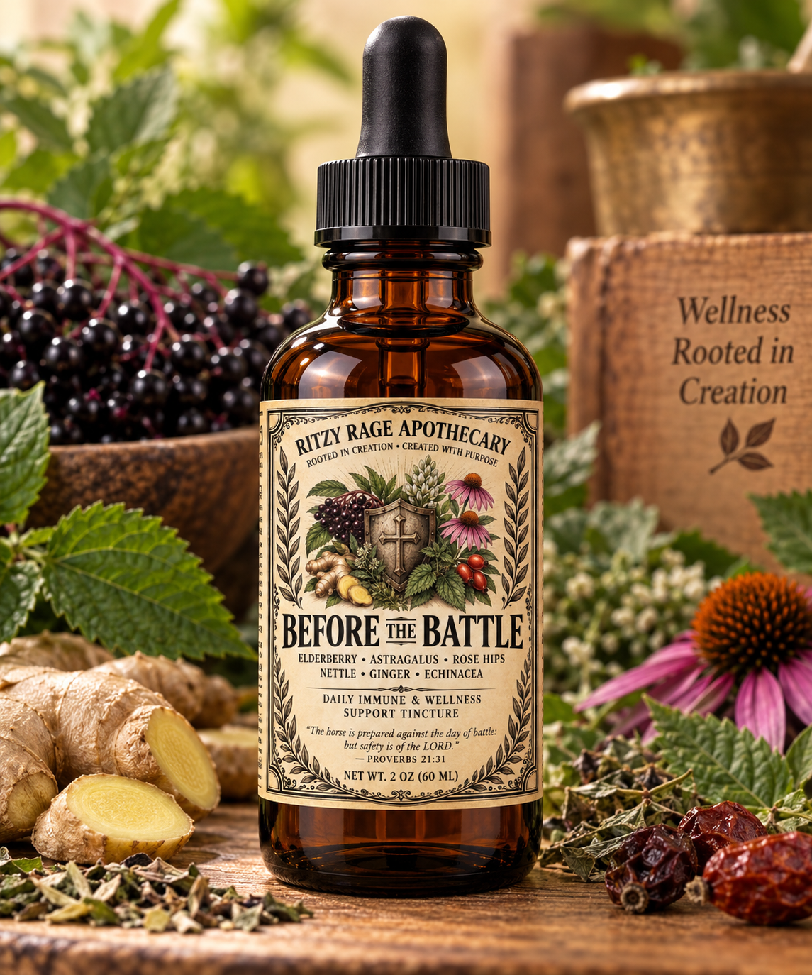 Before the Battle: Daily Immune &amp; Wellness Support Tincture